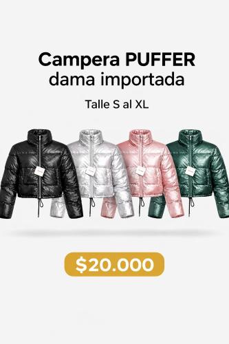 Campera Puffer Dama Importada - Miniatura 3
