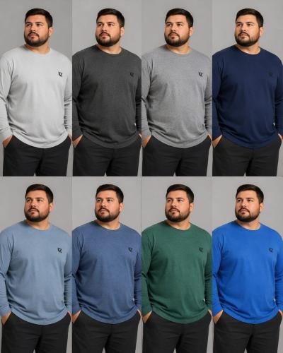 Camisetas Manga Larga de Hombre Talles Especiales - Miniatura 3