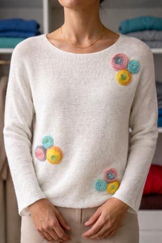 Sweater Mohair Bordado
