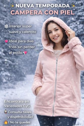 Camperas para Damas con Piel del Talla 2al 5 en Color Lila, Rosado, Negra y Marron - Miniatura 1