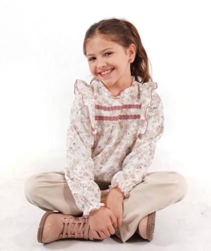 Blusa Jasmin  con Volados por Pedido