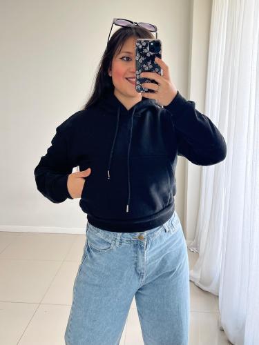 Buzos Crop de Friza Peinada
