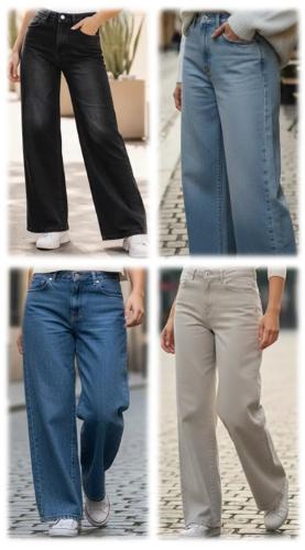 Jean Mar Azul Wide Leg Pierna Ancha Rígido (artículo 114)