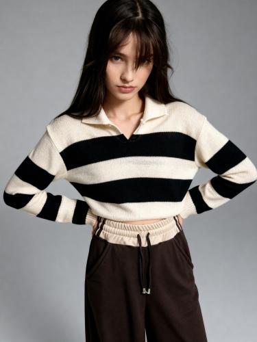Sweater Tejido Punto Rayado