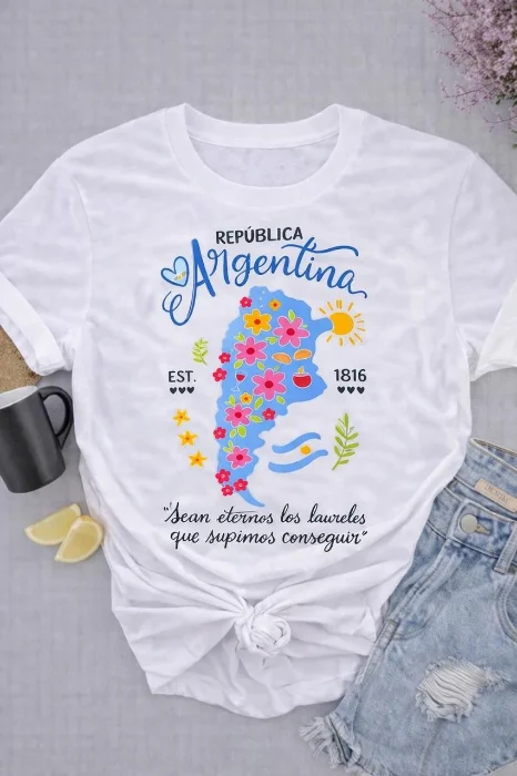 Remera Algodón Estampado
