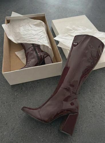 Botas Caña Alta  Charol ( 1800)