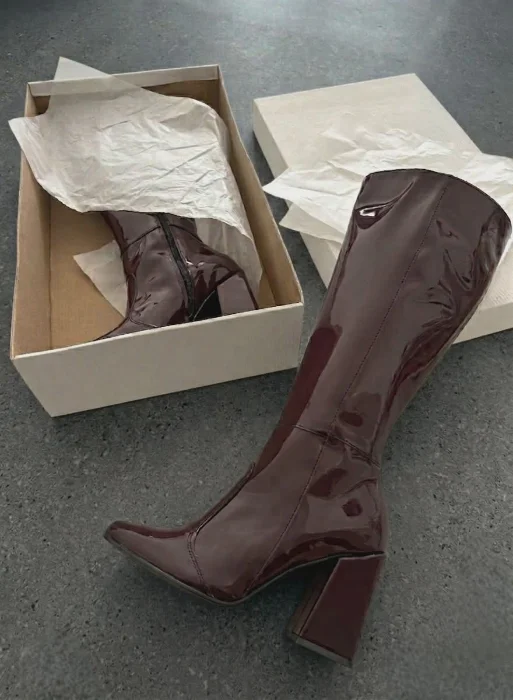 Botas Caña Alta  Charol ( 1800)