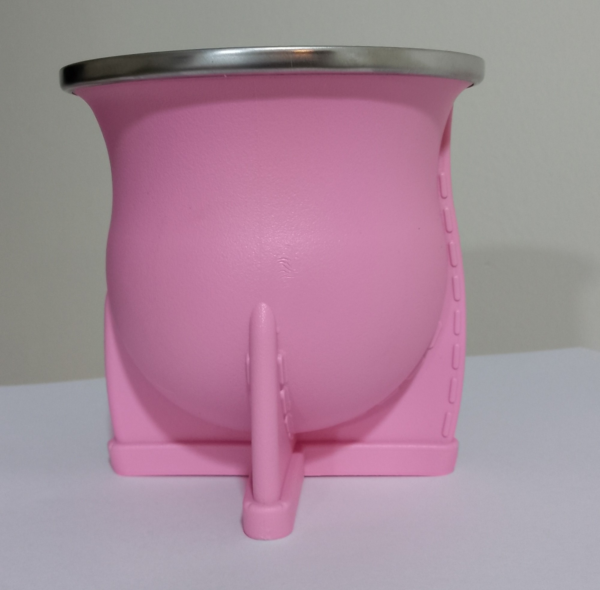 Mate Nativo Camionero Boca Ancha de Pvc Virola de Acero - Imagen 5
