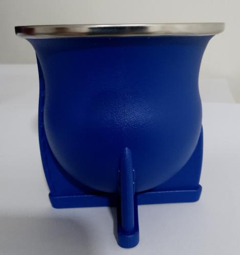 Mate Nativo Camionero Boca Ancha de Pvc Virola de Acero - Miniatura 6
