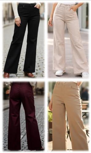 Pantalon Mar Azul Wide Leg Elastizado (artículo 102)