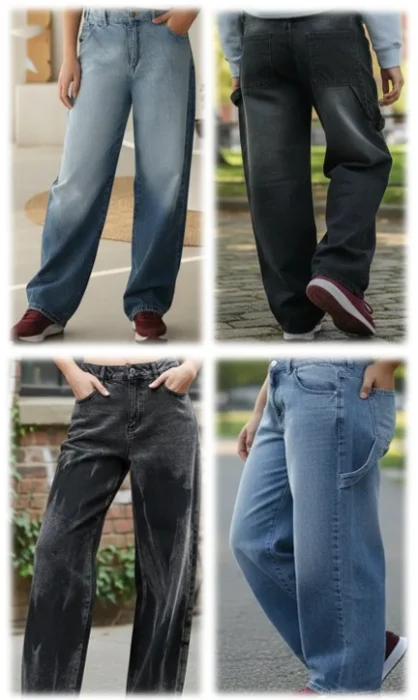 Jean Mar Azul Baggy Rigido con Tirador (artículo 108)