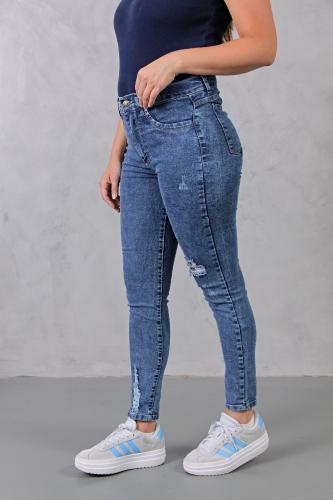 Pantalon Nevado con Rasguño! Elastizado Tiro Alto