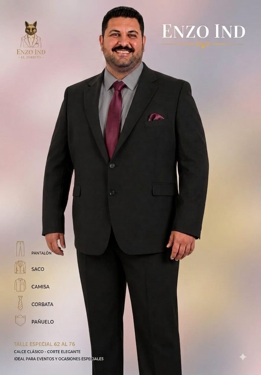 Traje Talle Especial Completo - Imagen 3
