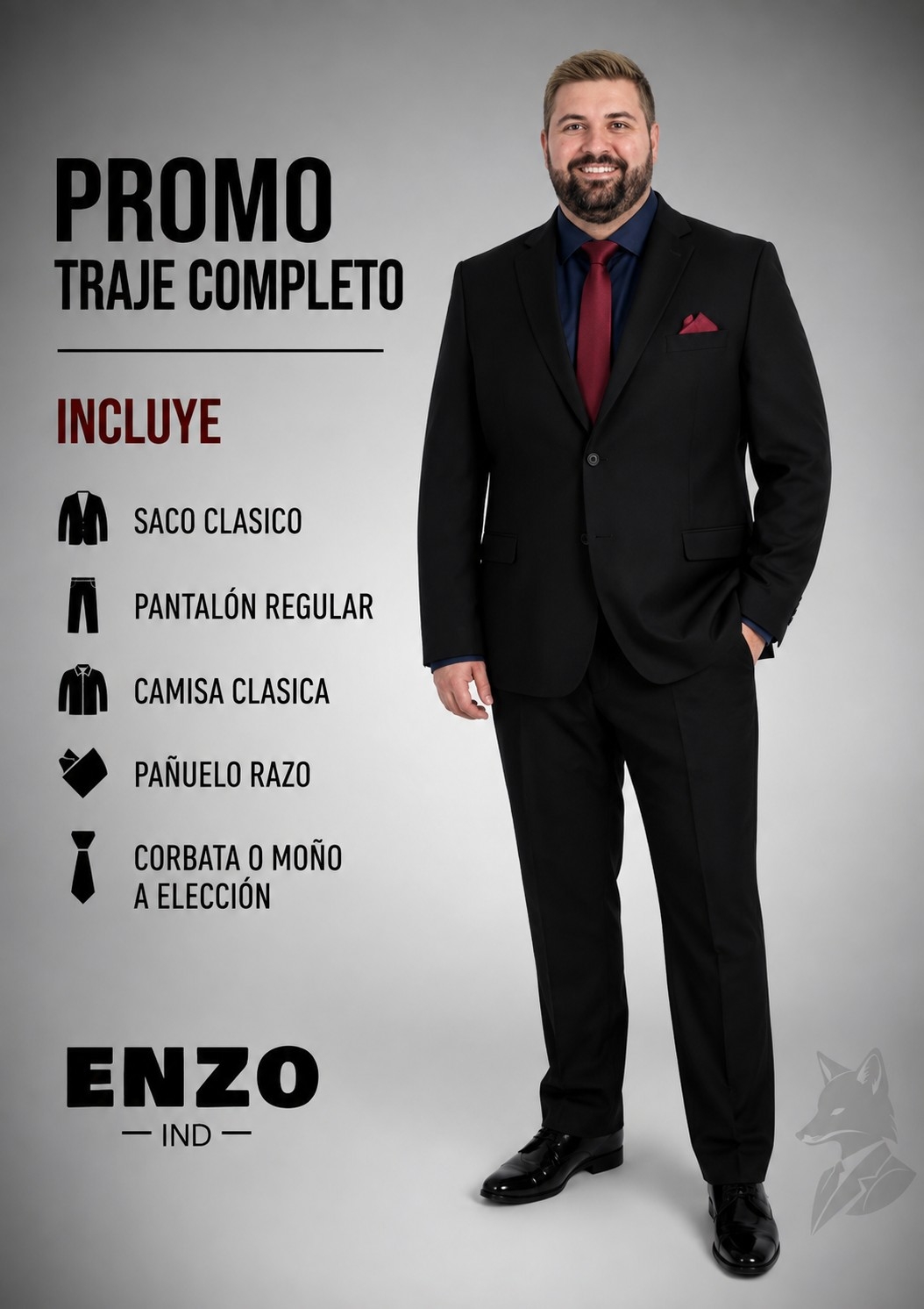 Traje Talle Especial Completo - Imagen 8