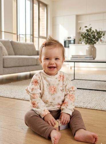 Buzo Beba en Plush Estampado Talle 1 al 5