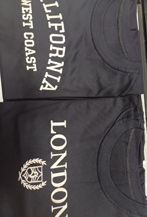 Remeras Oversize Algodon Peinado Bordada