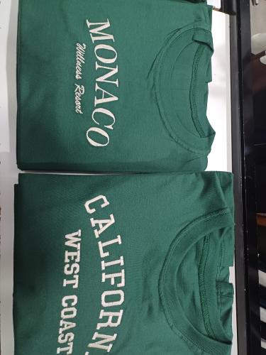 Remeras Oversize Algodon Peinado Bordada