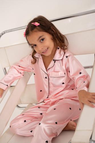Conjuntos Pijamas Saten  Nenas Moderno Elegante  Buena Calidad Botones Delicados - Miniatura 4