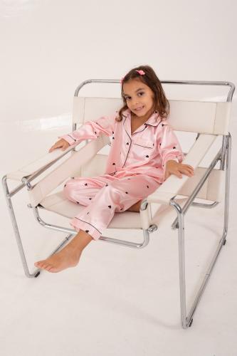 Pijamas Nena Satén Estampados Tierno Importado Brillo Infantiles Niñas Suave Botones