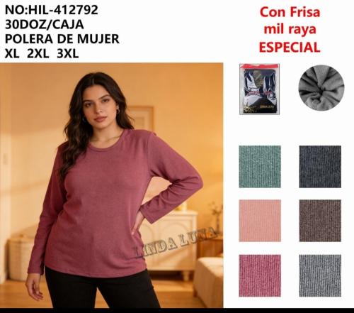Camiseta Térmica Mil Raya Dama Calidad Premium - Miniatura 2