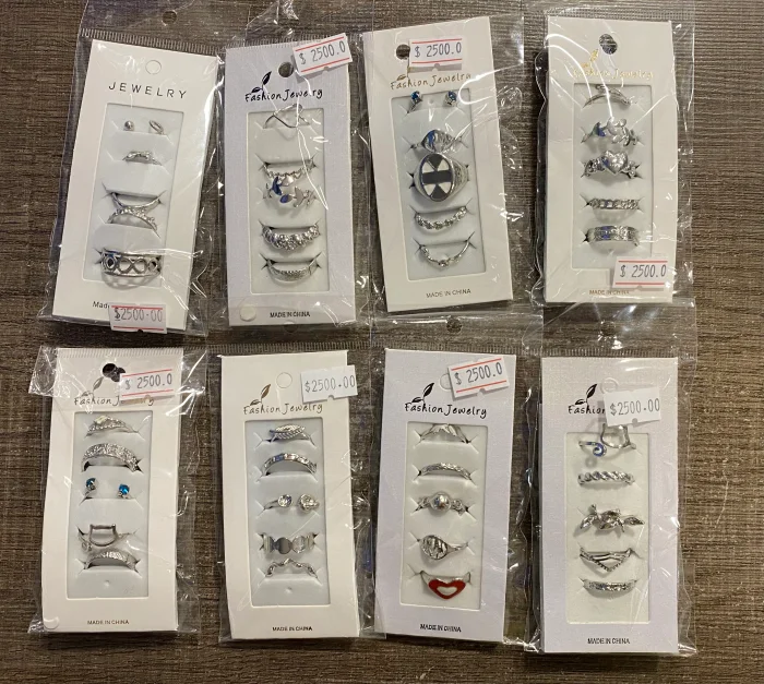 Set Anillos X 5 de Fantasía