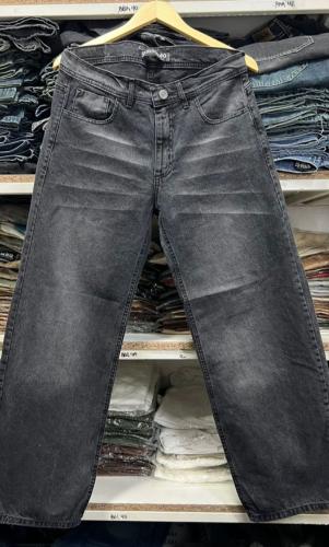 Pantalón Maxi Baggy Liso Gris Oscuro Localizado +bigote