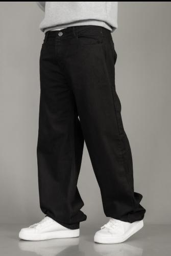 Pantalón Maxi Baggy Liso Negro