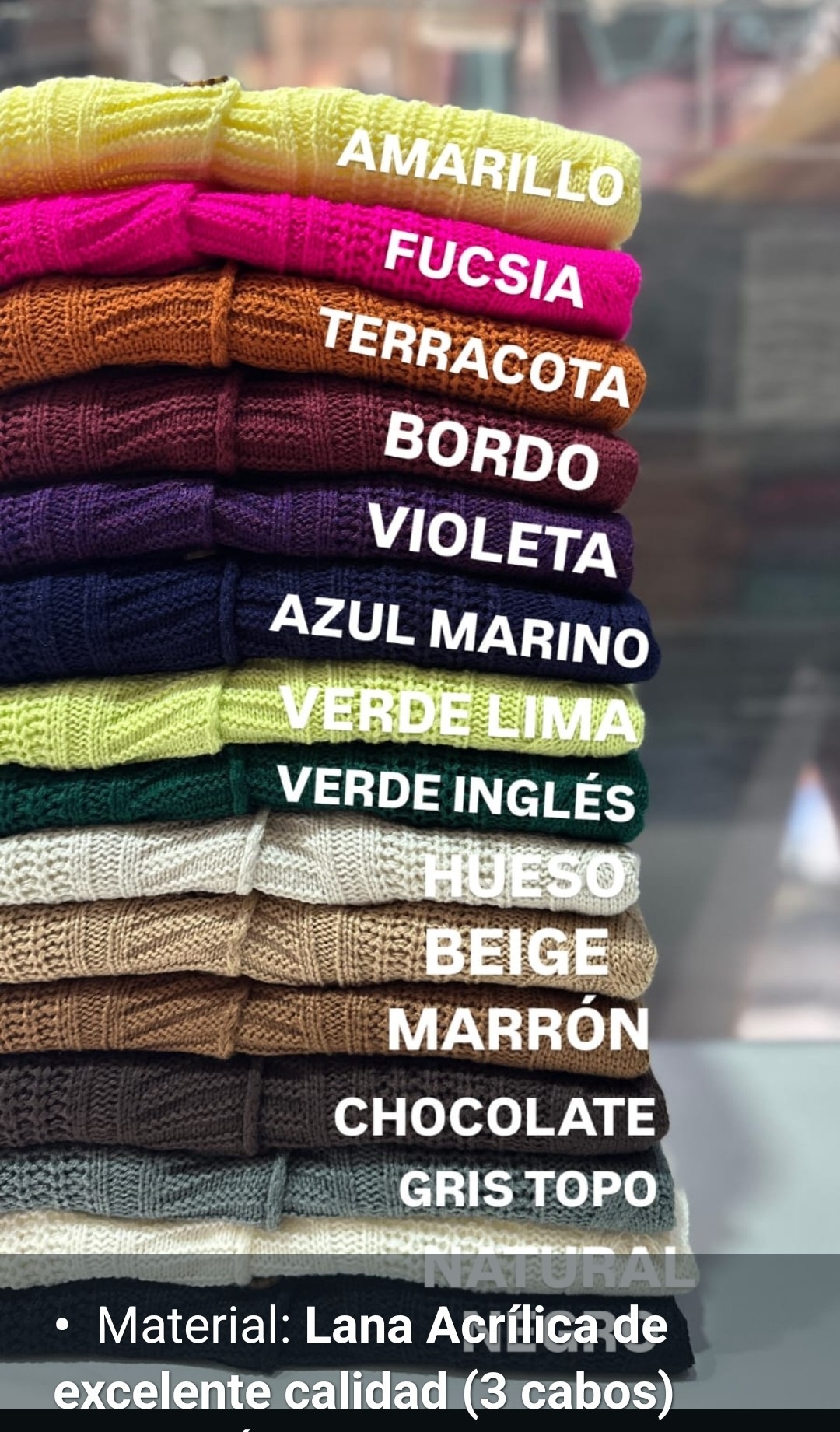 Cardigan Trenzado  Lana Acrilica por Pedido - Imagen 3