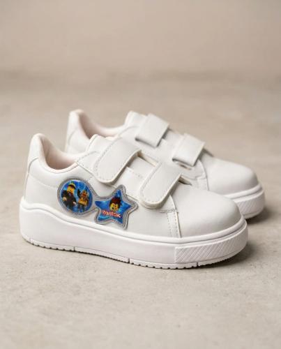 Zapatillas Infantiles Personaje Gamer Roblox Modernas Blancas Velcro Ventas - Miniatura 4