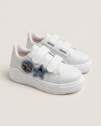 Zapatillas Nenes Nenas  Personaje Gamer Roblox Velcro Blancas Ultra Livianas