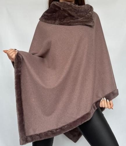 Ponchos Darlon Co Piel por Pedido
