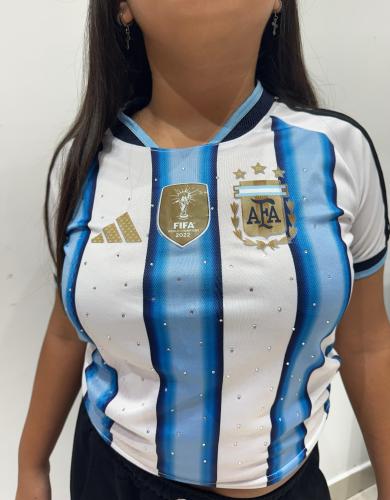 Camiseta Strass Dama.