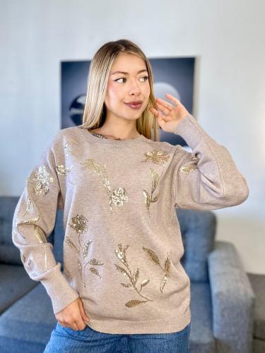 Sweater Flores Dorada 3030 Media Docena - Miniatura 2