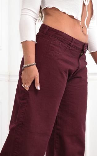 Baggy Modelo Carpintero Rígido Bordo de Jean - Miniatura 2