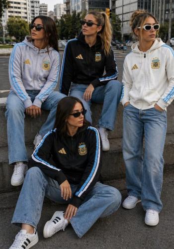 Campera Adidas de Licra Frizada Afa Deportiva de Dama