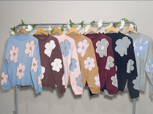 Sweater Bremer Flor Doble Hilo - Miniatura 2