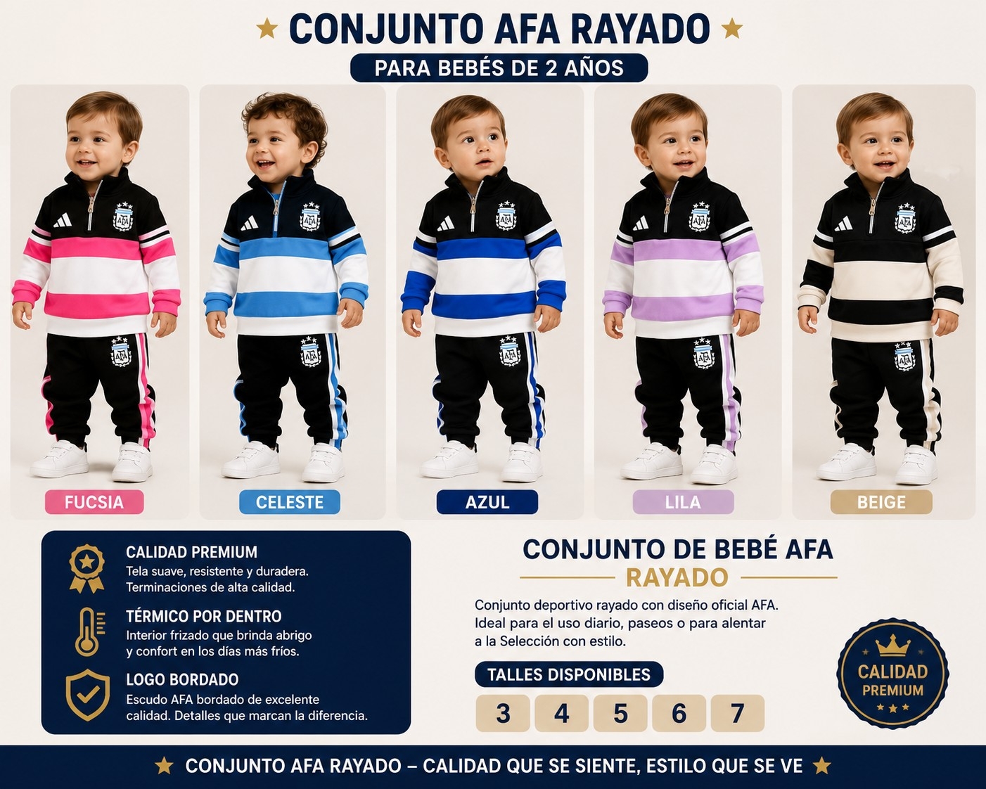 Conjunto Bebe Darlon A.f.a - Imagen 1