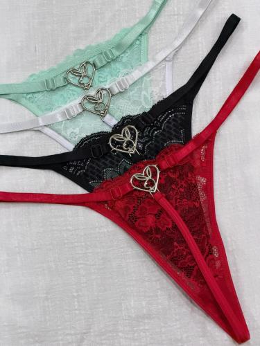 Less Hilo Encaje Corazón Playboy