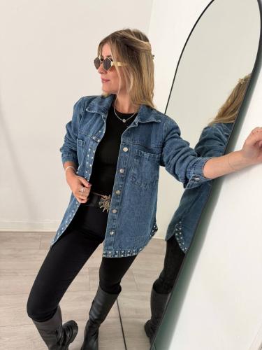 Camisaco Tacas Jean Azul
