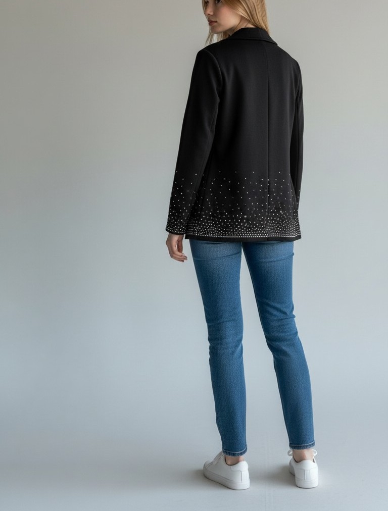 Saco Crep/strass - Imagen 2