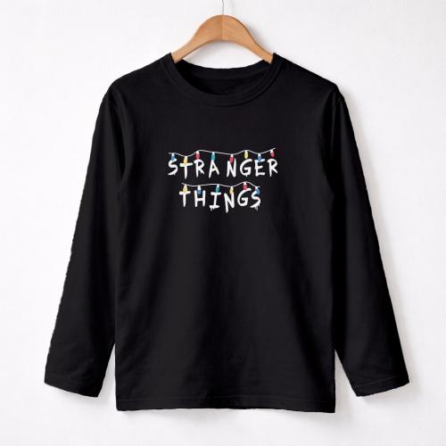 Unisex - Camiseta Clasica Stranger Things Luces