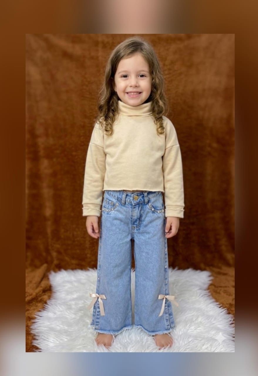 Wide Leg Tajo con Moño - Imagen 2