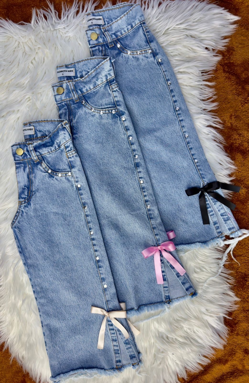 Wide Leg Tajo con Moño - Imagen 3