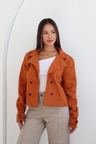Saco Trench Paño Liso