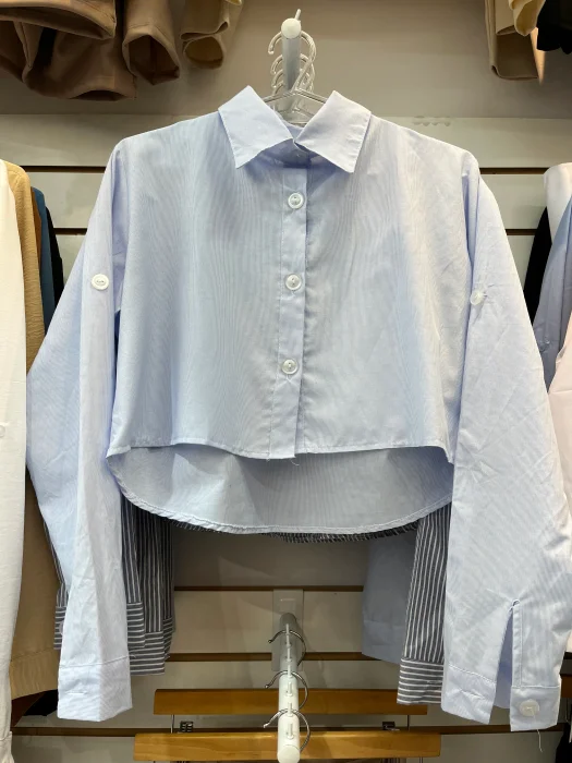 Camisa Rayada Corta