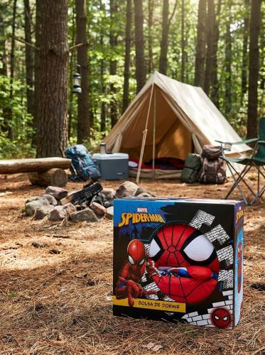 Bolsa de Dormir Piñata Spiderman 50 X 130 Cm Rojo y Azul  Licencia Oficial Marvel - Miniatura 6