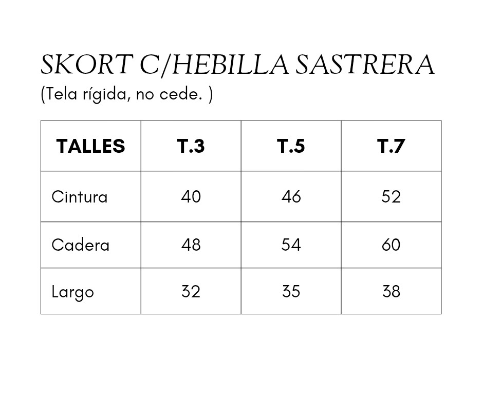 Short Pollera C/hebilla Sastrera - Imagen 4