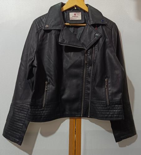 Campera Eco Cuero Imp Mujer Talles Grandes