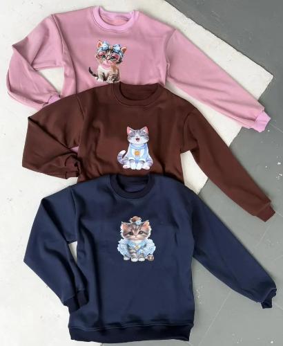Buzo Frizado Estampados Gatitos