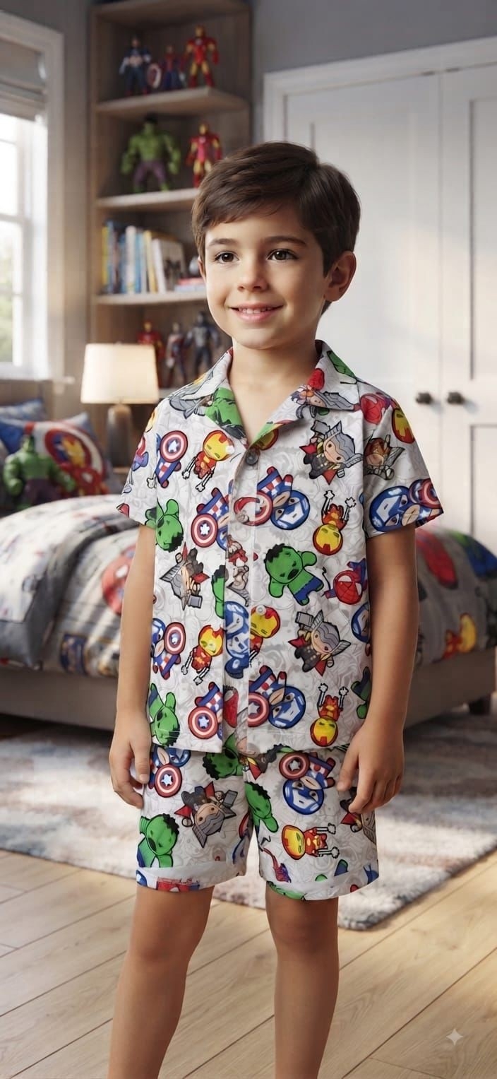Pijamas Camiseros Niños/niñas ( Lc  ) - Imagen 7
